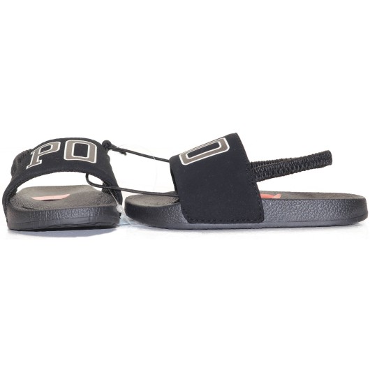 Ralph Lauren Gender Neutral Black Slippers