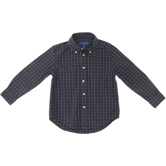 Ralph Lauren Boys Blue/Green Plaid Shirt