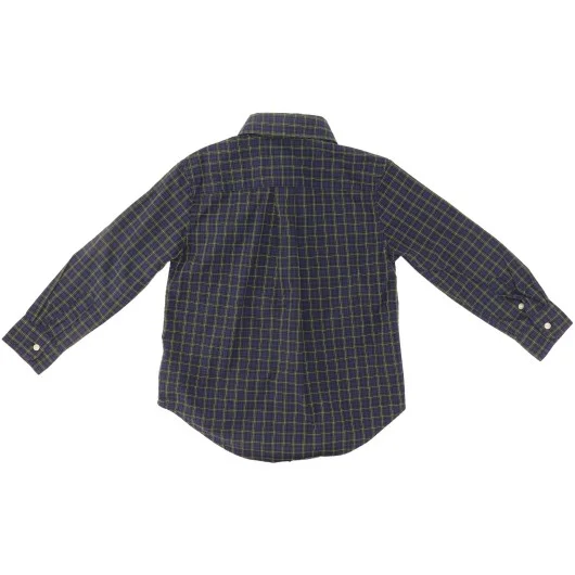 Ralph Lauren Boys Blue/Green Plaid Shirt