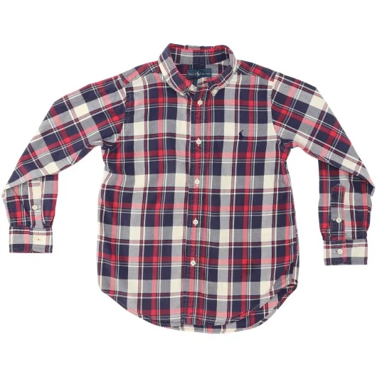 Ralph Lauren Boys Blue/Red Plaid Shirt
