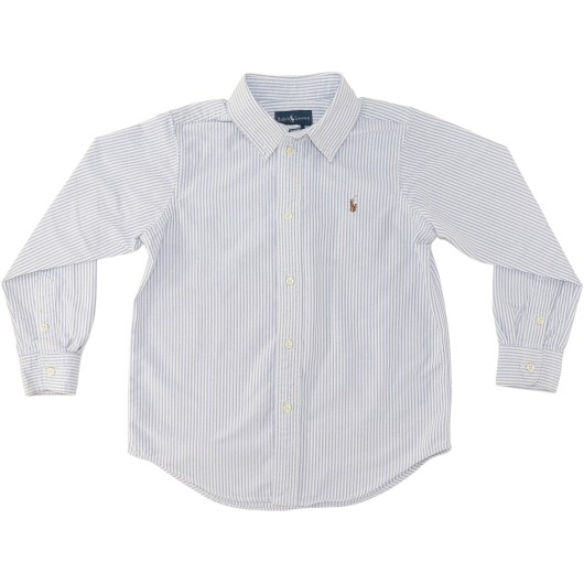 Ralph Lauren Boys Blue/White Button Shirt