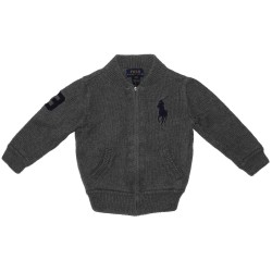 Ralph Lauren Boys Grey Knitted Sweater