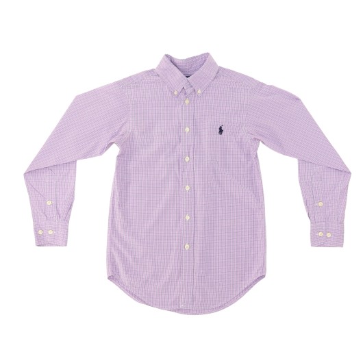 Ralph Lauren Boys Purple Button Shirt