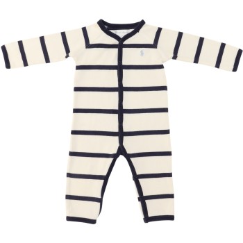 Ralph Lauren Boys White/Blue Romper