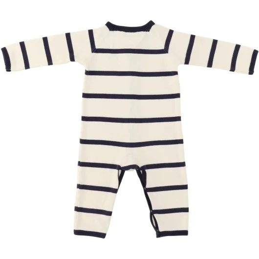 Ralph Lauren Boys White/Blue Romper