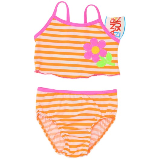 Sand N Sun Girls Orange Summer Wear