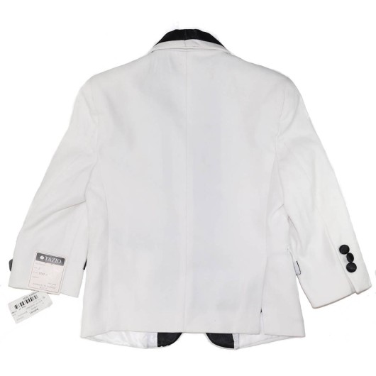 Tazio Boys White Tuxedo Jacket
