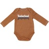 Timberland Gender Neutral Brown Onesie