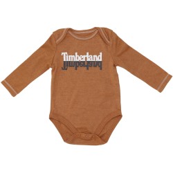 Timberland Gender Neutral Brown Onesie