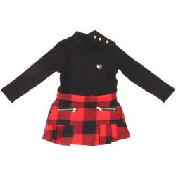 Tommy Hilfiger Girls Black/Red Dress