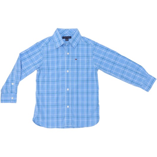 Tommy Hilfiger Boys Blue Button Shirt