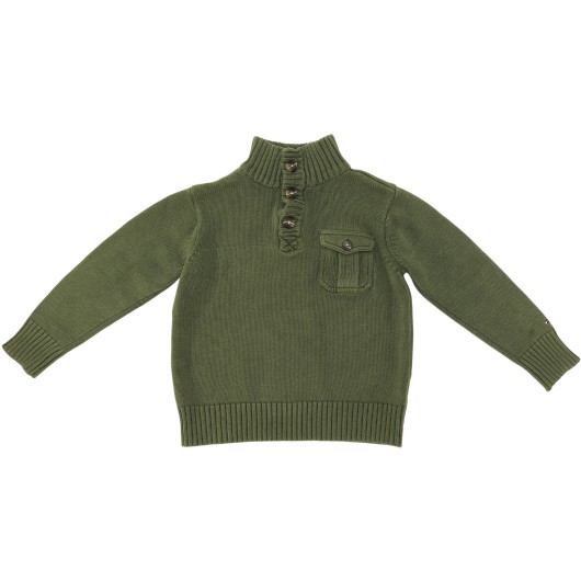 Tommy Hilfiger Boys Green Sweater