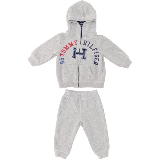 Tommy Hilfiger Gender Neutral Grey Sweat Suit