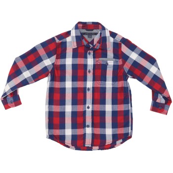 Tommy Hilfiger Boys Red/Blue Plaid Shirt