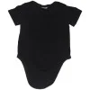 Unbranded Boy's Black Onesie