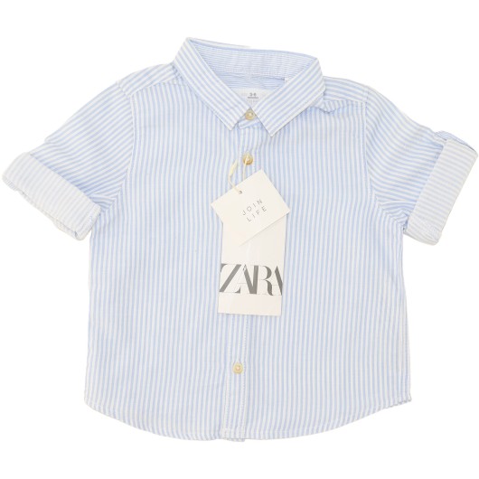 Zara Boys Blue/White Short Sleeve